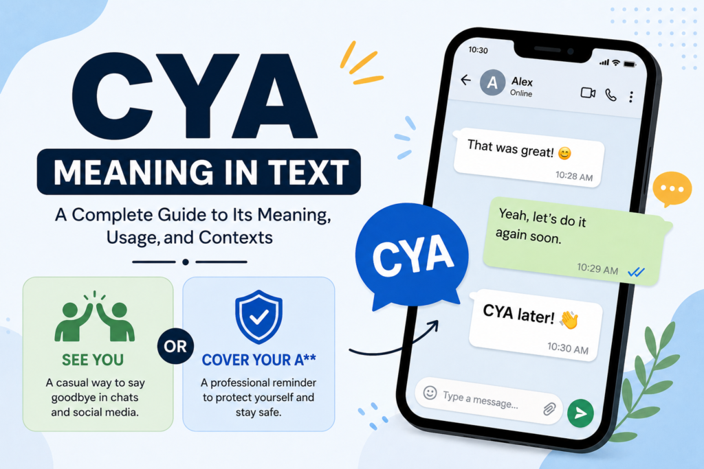 CYA Mean in Text