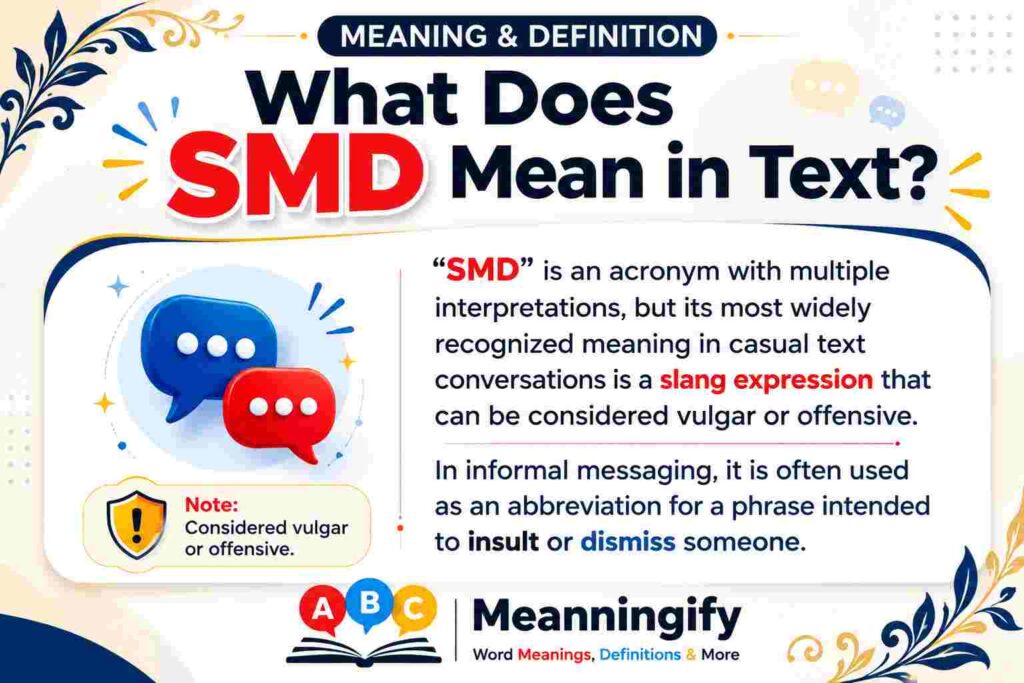 what does SMD mean in text