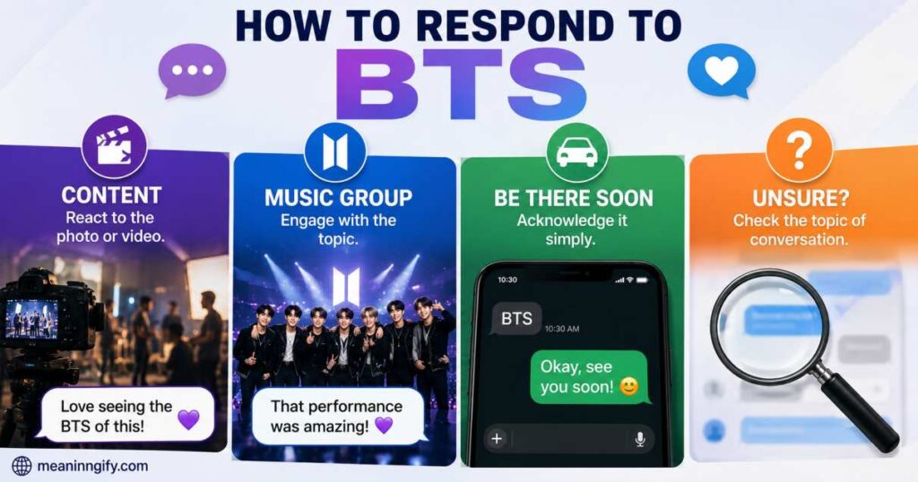 How to respond to BTS 