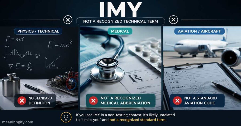 IMY Meaning in Physics, Medical, and Aircraft Terminology