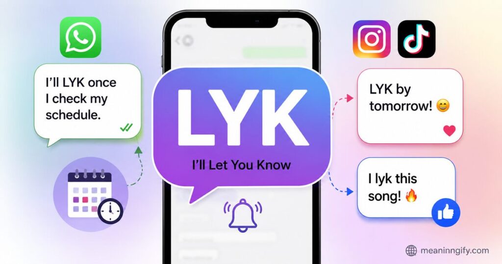 LYK Meaning in Chat, WhatsApp, Instagram, TikTok