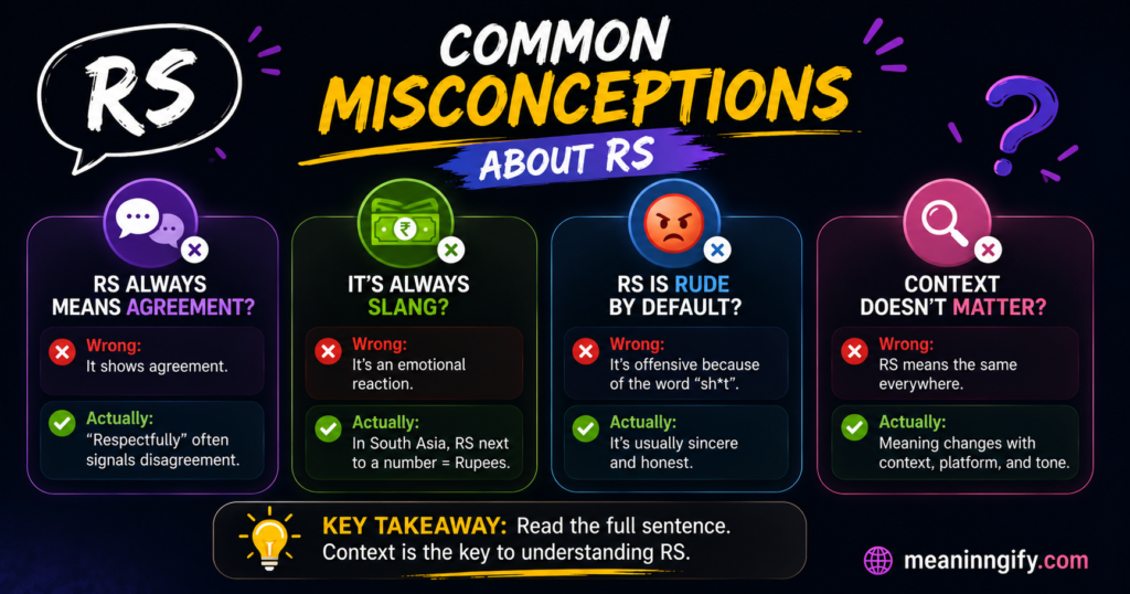 Misconceptions about RS