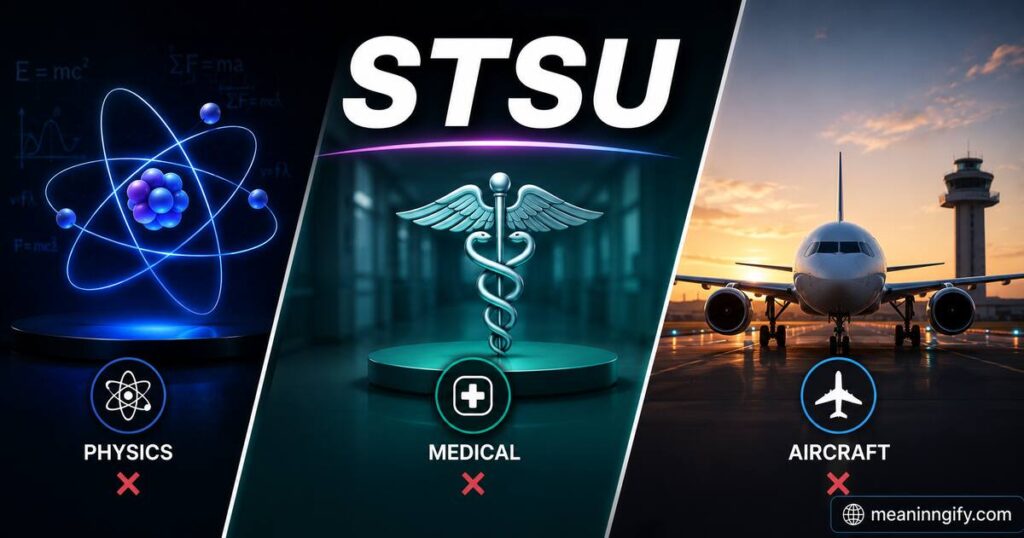 STSU Meaning in Physics, Medical, and Aircraft Terminology