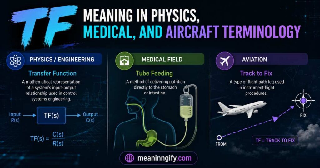 TF Meaning in Physics, Medical, and Aircraft Terminology