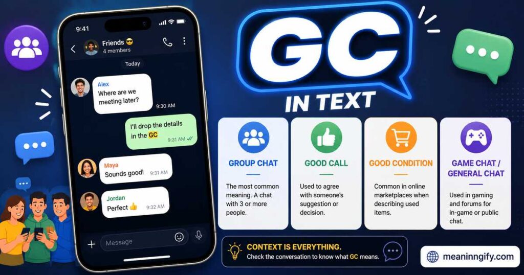 What Does GC Mean in Text Complete Guide to Its Uses and Meanings