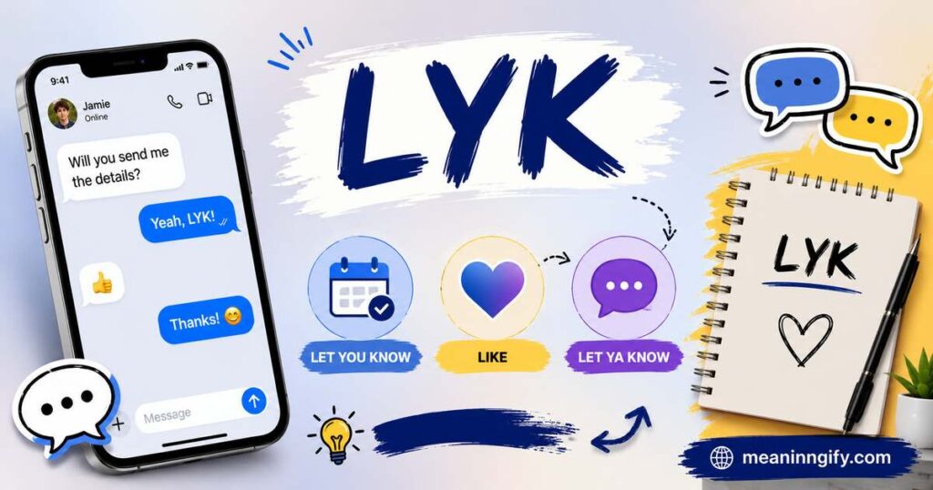 What Does LYK Mean in Text A Complete Guide to Its Meaning, Usage, and Contexts
