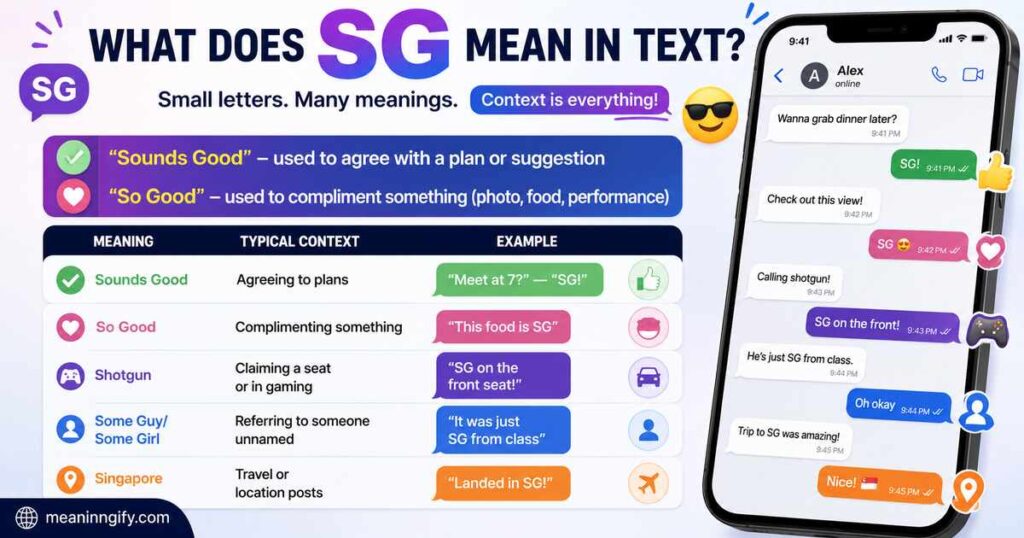 What Does SG Mean in Text A Complete Guide to Its Uses and Interpretations