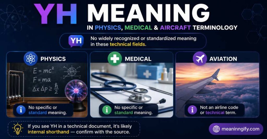 YH Meaning in Physics, Medical, and Aircraft Terminology